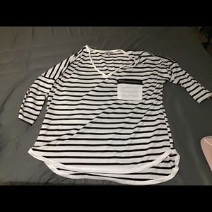 Black and white stripped top